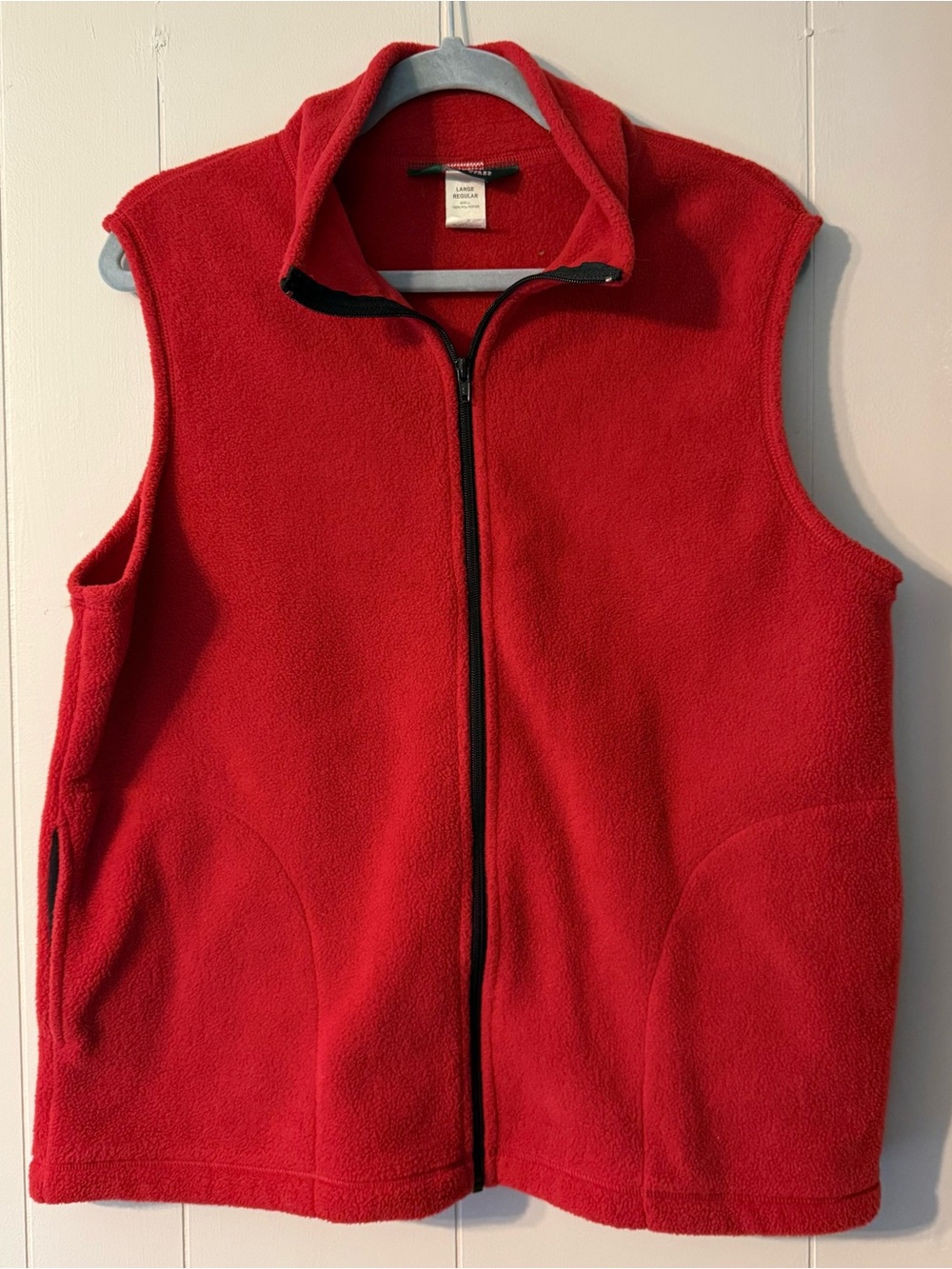 Vintage L.L.Bean Factory Store Fleece Vest Made in USA Women’s Large Full Zip